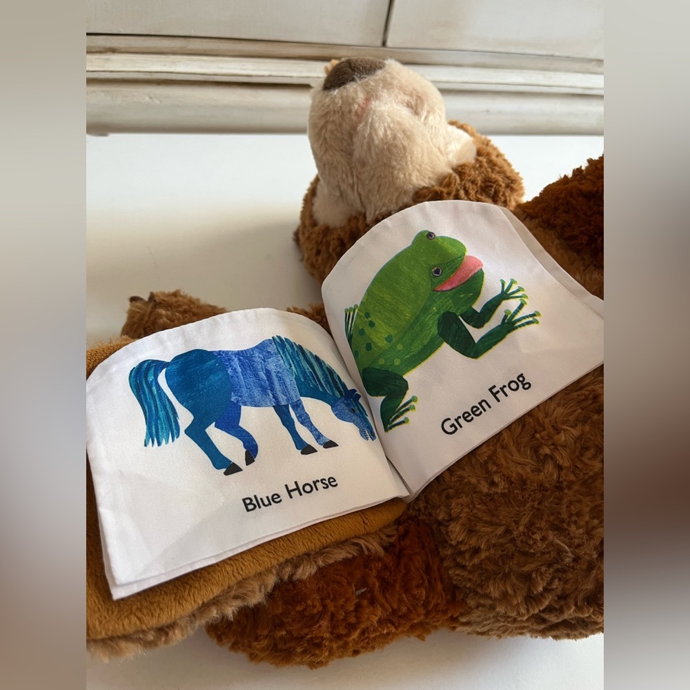 10" Eric Carle Zoobies Brown Bear “What do you see”Plush Story Book Stuffed Toy - Picture 9 of 11